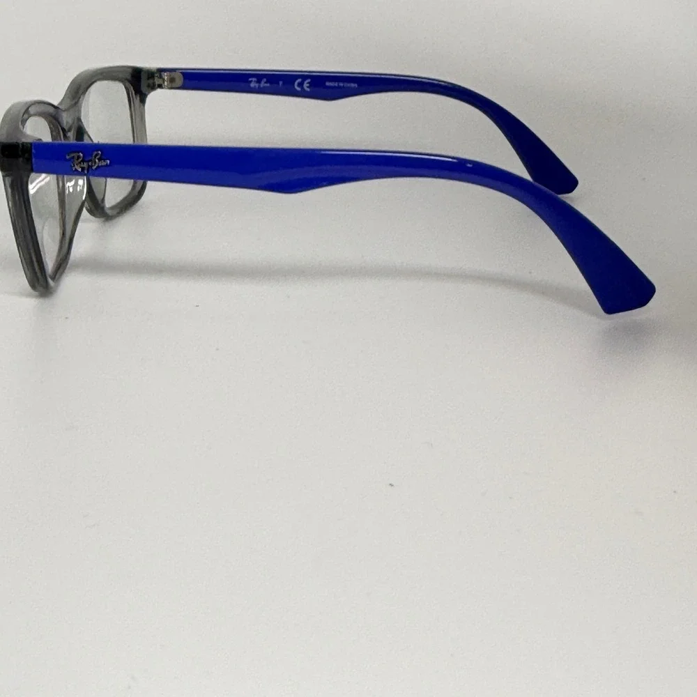Ray‎ Ban RB 1562 3745 Blue Grey Rectangle Eyeglasses Frames 48-16-125 Kids 22130